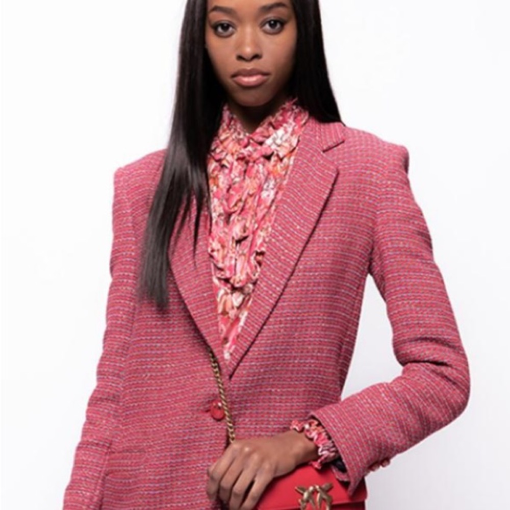 J.G. Hook - Vintage Red & Black Window Pane Blazer